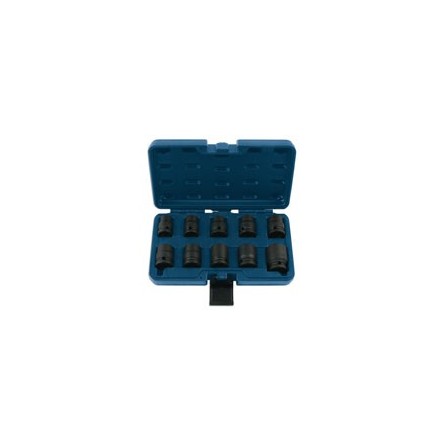 Jeu de douilles à impact carré de 1/2'' - 10 pièces