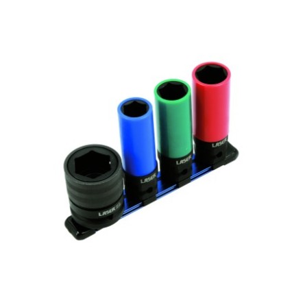 Douilles à impact double entraînement pour roues - 4 pièces