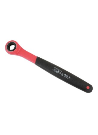 Clé polygonale à cliquet isolée - Certifiée VDE - 14 x 210mm de long