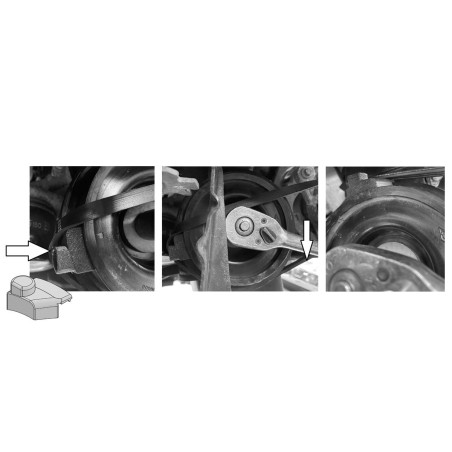 Outil d'installation de courroie extensible - Renault 1.2 L essence