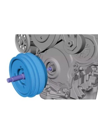 Outil de dépose poulie de vilebrequin pour Ford Ranger/Kuka/Transit 2.0L EcoBlue