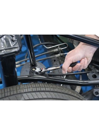 Jeu de clés à cliquet équipé de 12 têtes interchangeables