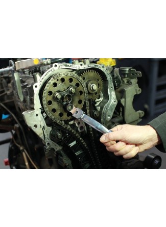 Jeu de clés à cliquet équipé de 12 têtes interchangeables